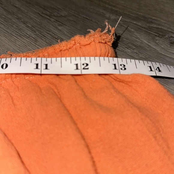 Free People Orange Layered Skirt with Drawstring size XS - Picture 5 of 6